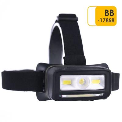 China Wholesale Outdoor Portable COB Running Light Camping Waterproof Rechargeable Led Headlight With Fluorescent Function for sale