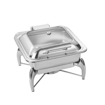 China Durable High Quality Removable Stainless Steel Buffet Chafing Dish With Stove for sale