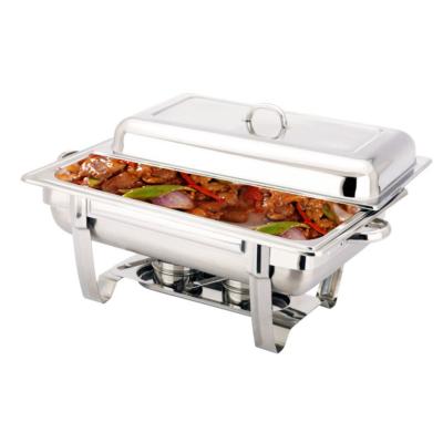 China Hot Selling Durable 9L Stainless Steel Buffet Stove Beetle Chafing Dish Heater With Fuel Rack For Supply for sale