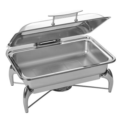 China Durable Wholesale Tease Rectangle Buffet Food Warmer Stainless Steel Electric Chafing Dishes For Sale for sale