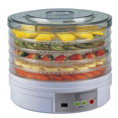 China 5-Disc Dry Food Layered Mini Household Electric Digital Fruit Food Dehydrator New Type Dehydrator for sale