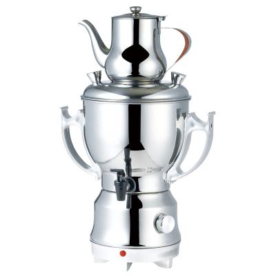 China 360 Degree Rotating Electric Base 3.5L Silver Color Stainless Steel Samovar Kettle Coffee Maker Tea Water Kettle for sale