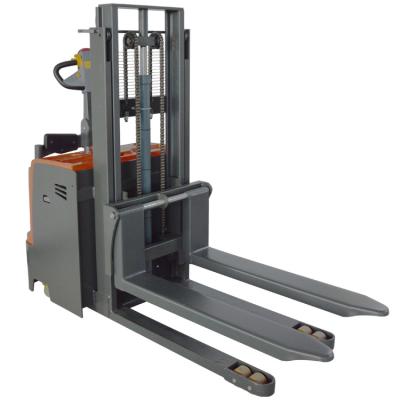 China Hotels Customized Pallet Stacker 1t Reach Full Electric Hydraulic Stacker Forklift for sale