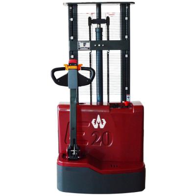 China Hotels Factory Outlet 2 Ton Forklift Light Battery Forklift Walking Electric Stacker for sale