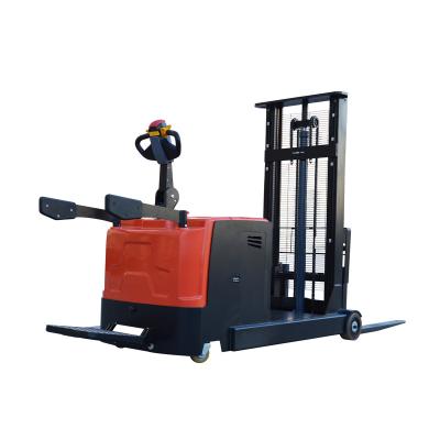 China Hotels AC Drive Motor Counterbalance Electric Pallet Stacker Electric Forklift With EPS for sale