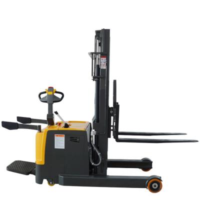 China Hotels Sell Warehouse Reach Stacker 1.5 Ton Electric Pallet Reach Forklift Truck for sale