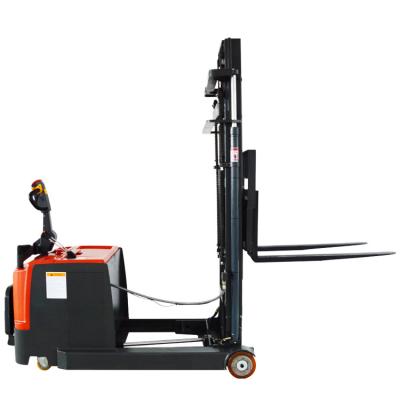 China Hotels Sale ENV 1500kg 3000mm Reach Electric Forklift Stacker Forklift With AC Motor for sale