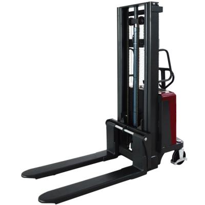 China Hotels Warehouse Semi Electric Pallet Stacker 1t Electric Forklift Electric Stacker for sale