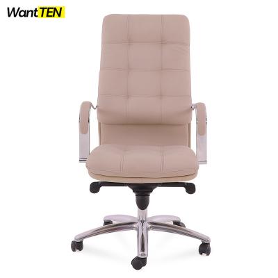 China 2022 Latest Design Adjustable Modern Luxury Style Ergonomic Leather Office Chair (Height) for sale