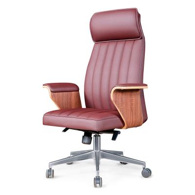 China (Size)Adjustable Modern Leather Office Chair With Ergonomic Rotating Best Quality PU Leather Office Chairs for sale