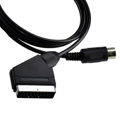 China Replace 1.8m 6ft V-pin Scart Cable For Sega Megadrive 1 Genesis 1 Master System Than 1 RGB AV Scart Cable Rope Advance for sale