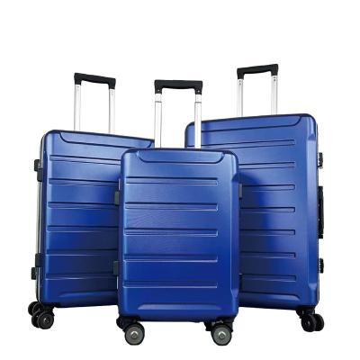 China Lightweight Stock Spare Suitcases Sets Travel Trolley Luggage 4 Wheels ABS For Family Travel for sale