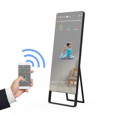 China Indoor High Quality Indoor Full Color Cheap Mirror Touch Screen Mirror Touch Screen Portable Digital Signage for sale