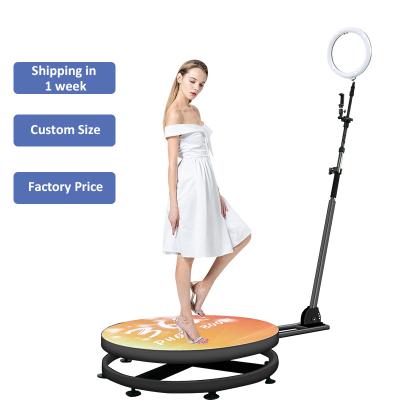 China Portable Cheap Inflatable Automatic Magic Mirror Wedding Party Selfie Ring Light LED Frame Photobooth 360 Degree Photo Booth for sale