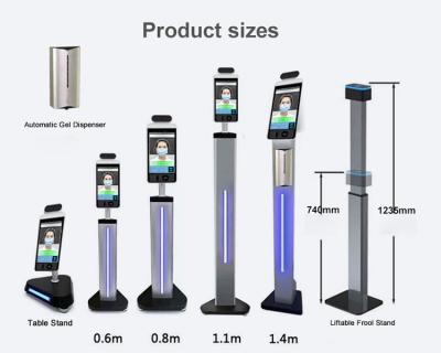 China time & Support AI Face Recognition Temperature Measurement Device Body Temperature Detector Face Temperature Terminal Scanner for sale