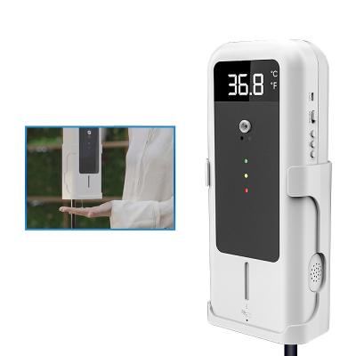 China Stand Auto Heat Temp Floor Hand Sanitizer Base Cleaning Measuring Dispenser for sale