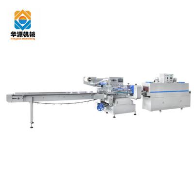 China Huayuan High Speed ​​Heat Sealing Food Shrink Wrapping Machine Shrink Tunnel Wrapping Machine for sale