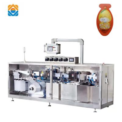 China Automatic Food Oil Filling Machine Automatic Liquid Bottles Filling and Packing Machine Hot 15-25pcs/min 1500 BPH 1-50ml Sealing for sale