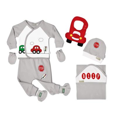 China Wholesale Anti-Shrink Baby Clothes Romper Kid Jumpsuit 7pcs Boutique Cotton Baby Clothing Set Baby Gift Sets for sale