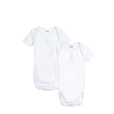 China Daily Life/Homewear/Sleep Wear Natural Color Cotton Interlock Short Sleeve Baby Grow Baby Sleep Dress for sale