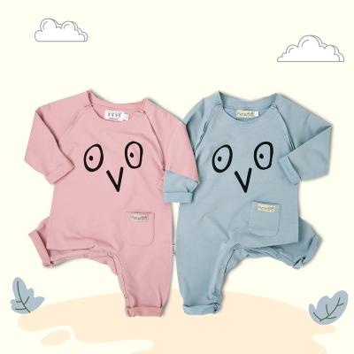 China Long Sleeve Till Fleece Cotton Seam Slippage Soft Raglan Sleeve Baby Clothes Cotton Romper for sale