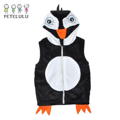 China Factory Wholesale Custom Made Kids Hooded Thickening Padded Vest Baby Boy And Girls Winter Padded Vest for sale