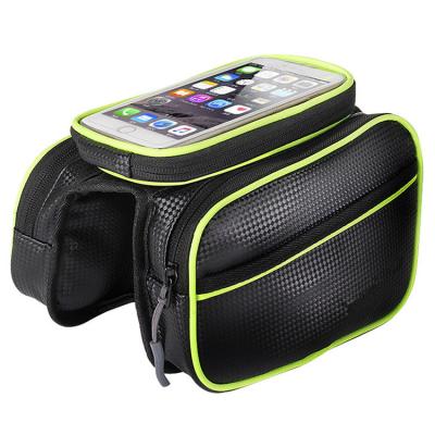 China Wellflyer PU factory direct bicycle saddle outdoor waterproof bag with mobile case for sale