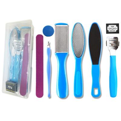 China Plastic Stainless Steel Profession Manicure Set Pedicure Care Tool Kit + Wellflyer for sale