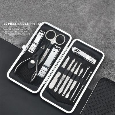 China Wellflyer Stainless Steel Grooming Manicure Set 11 Pieces Set Portable Women Men Nail Sets MS-008-18 for sale