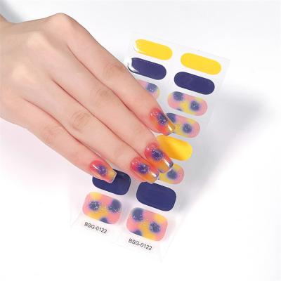 China WELLFLYER Professional High Quality Plastic Nail Decoration Fashion Nail Decals Nail Stickers DIY Accessories for sale