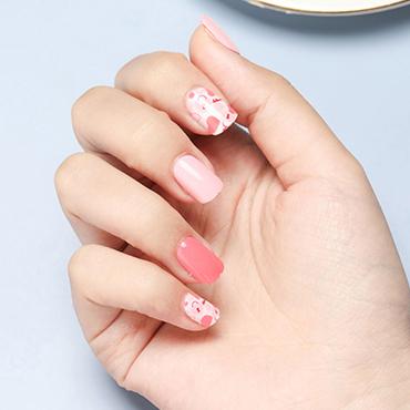 China WELLFLYER-24 Pcs Square Design Fake Nails Natural Press On Artificial Fake Nail Design30 Cute For Kids And Adults for sale