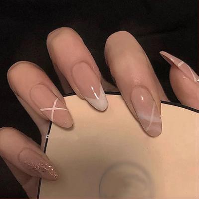 China WELLFLYER-24pcs 2021 New Design Ballerina Coffin False Nails Press On False Nails Artificial Finger Manicure For Women And Girls for sale