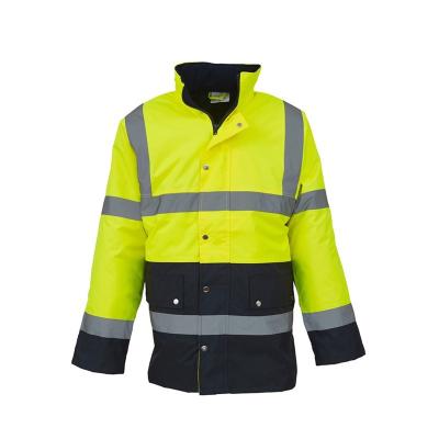 China Hi To Know High Quality Long Sleeve High Visible Outdoor Work Reflective Road Safety Jacket for sale