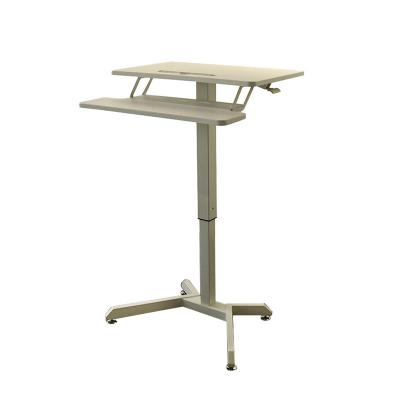 China Hospital adjustable hot saleval height table laptop computer desk lift table for sale