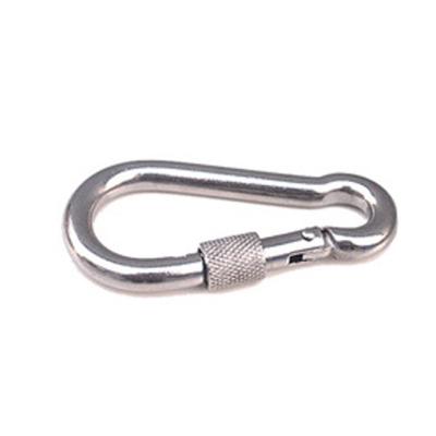 China Heavy Industry M14 big size ss 304 stainless steel nuts along safety snap hook for climbing for sale