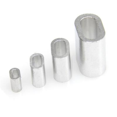 China Wire Rope High quality fittings hardware 2.5mm aluminum sleeve feffules sling for wire rope for sale