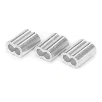 China Wire Rope 8 types of double holes aluminum material M2 sleeve ferrules for wire end for sale