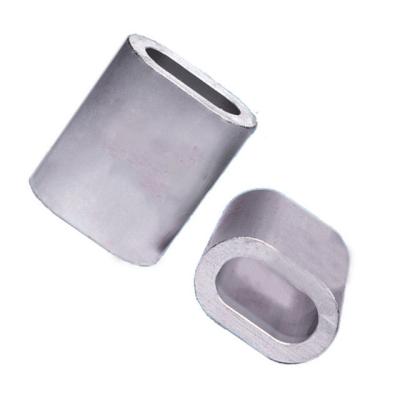 China Wire Rope Made in Jiangsu M8 oval flat hole wire rope ferrule din3093 standard for sale