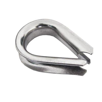 China Wire Rope Fittings DIN6899b SS304 SS316 Stainless steel thimble for protecting wire rope M2-M24 for sale