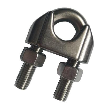 China Connection Stainless steel din741 wire rope clamps cable clips M2 for sale