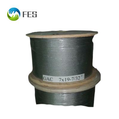 China MANUFACTURING 6x19 6x25 6x36 steel gi wire rope cable for sale1/1.2/1.5/2.0mm for sale