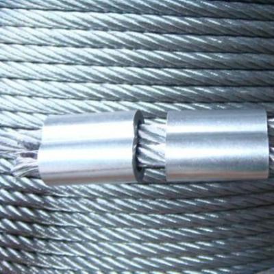 China MANUFACTURING Cheap price galvanized 6*19 steel wire rope for elevator price in China for sale