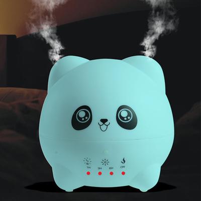 China Panda Aroma Cartoon Decoration Mini Air Purifying Animal Humidifier Essential Oil Diffuser 300ml Double Spray Home Touch for sale