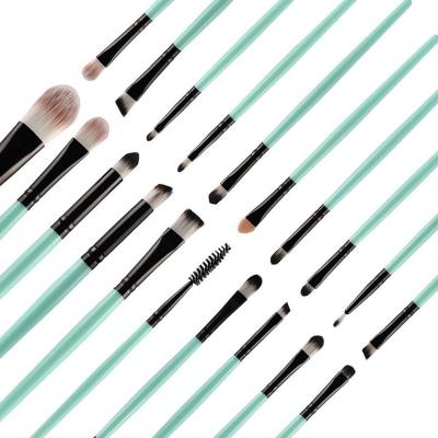 China Blush Brush Green Makeup Brush 22 Pieces Foundation Brush Makeup Eyeshadow Brush Set for sale