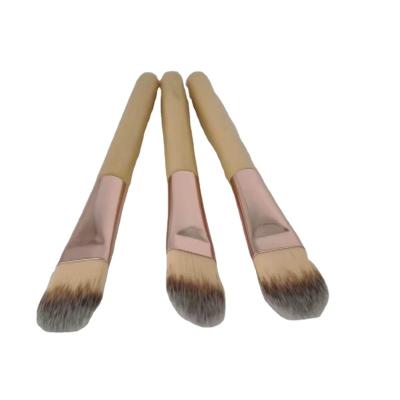 China Blush Brush Set 4pcs Rose Gold Eyeshadow Makeup Brushes Brush Set with Soft Synthetic Bristles and Real Wood Handle for Eye Shadow for sale