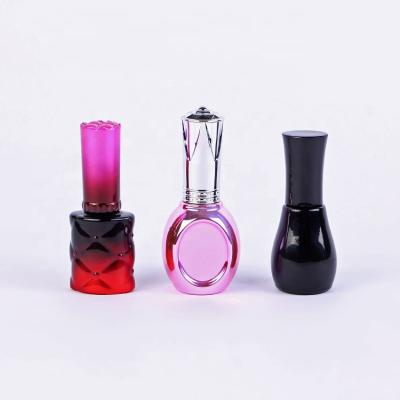 China Personal Care 15ml Elegant Colored Custom Empty UV Gel Nail Polish Bottle for sale