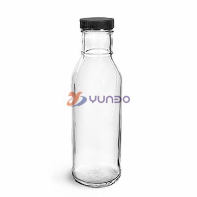 China Beverage Food Grade 150ml 300ml Hot Sauce Bottles Pepper Glass Bottles for sale