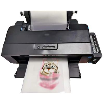 China Heat Transfer Pictures Printer T-shirt Hot Stamping Apparel Print Digital White Ink Drying Auto Printer for sale