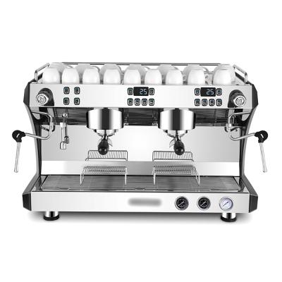 China High Outpuit Double Head Commercial Commercial Semi-automatic Espresso Coffee Machine High Pressure Steam Coffee Maker for sale