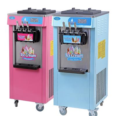 China Beverage factory pink ice cream maker machine automatic frozen yogurt machine professional soft serve ice cream machine for sale